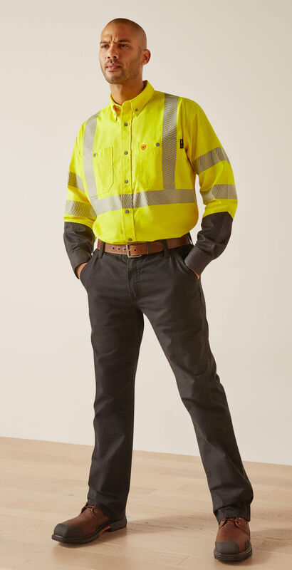 FR Hi-Vis Work Shirt Full